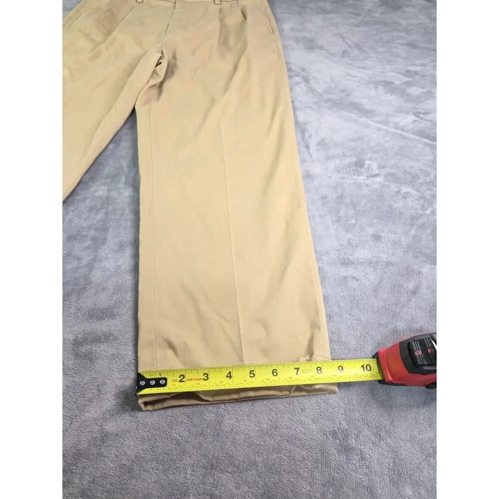 Brooks Brothers Advantage Chino Elliot Men's Sz 36x29 Pleated Khaki Pants Tan